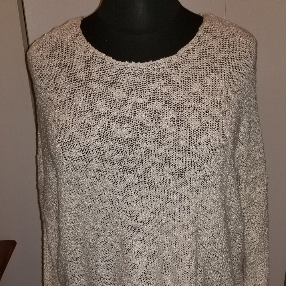 EUC Pretty Lace Trimmed Sweater